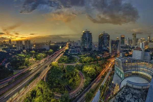 雅加达正式名称为雅加达特区 是印度尼西亚的首都 雅加达是印度尼西亚经济 文化和政治的中心 — 图库照片