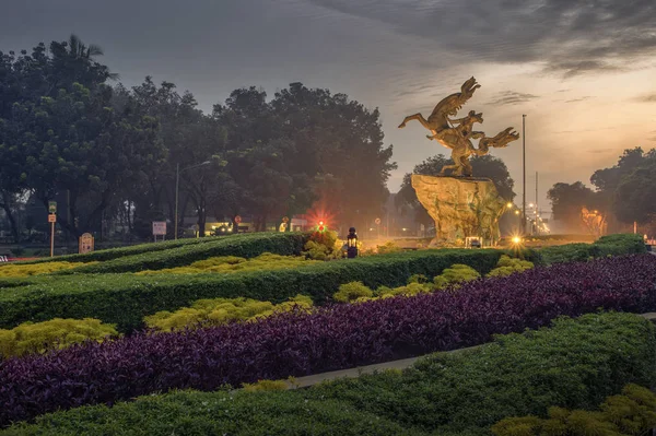 Jakarta Oficiálně Zvláštní Region Hlavního Města Jakarta Hlavním Městem Indonésie — Stock fotografie