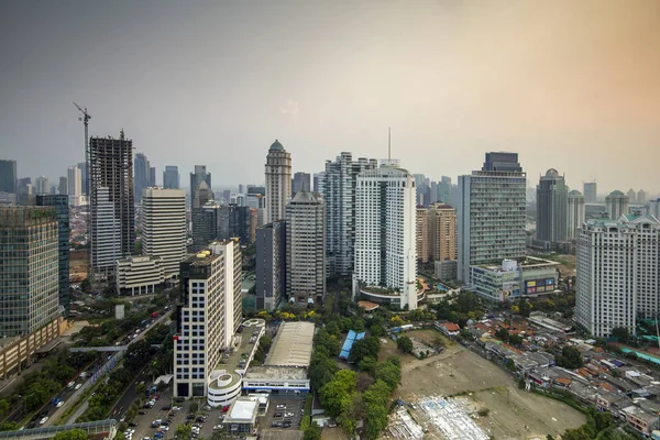 Jakarta Oficiálně Zvláštní Region Hlavního Města Jakarta Hlavním Městem Indonésie — Stock fotografie