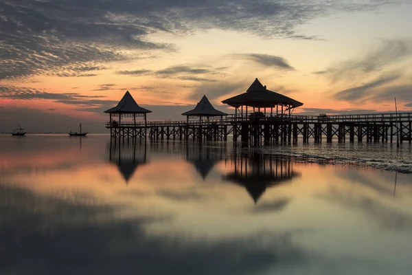 Playa Kenjeran Encuentra Distrito Kenjeran Parte Superior Este Surabaya Que — Foto de Stock