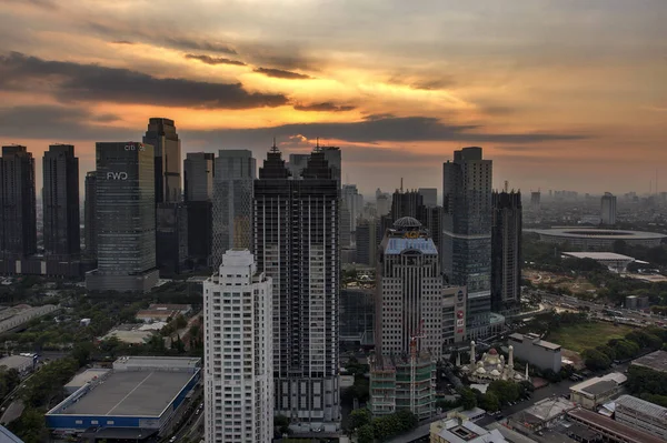 Jakarta Ufficialmente Capitale Speciale Jakarta Capitale Dell Indonesia Jakarta Centro — Foto Stock