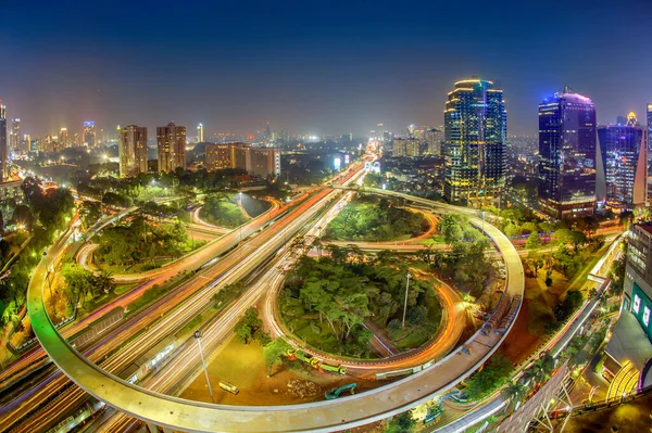 Jacarta Uma Cidade Indonésia Capital Província Jacarta Jacarta Centro Economia — Fotografia de Stock