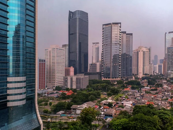 Джакарта Англ Jakarta Столиця Індонезії Особлива Столиця Джакарти Джакарта Центром — стокове фото