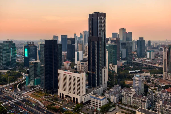 Jacarta Uma Cidade Indonésia Capital Província Jacarta Jacarta Centro Economia — Fotografia de Stock