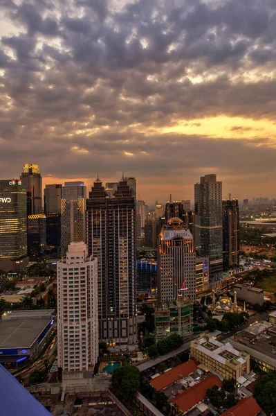 Jakarta Ufficialmente Capitale Speciale Jakarta Capitale Dell Indonesia Jakarta Centro — Foto Stock