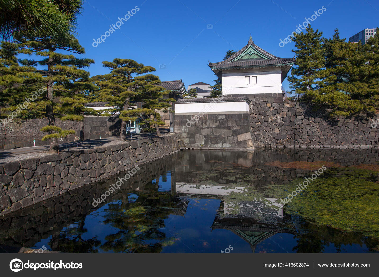 Palacio Imperial Toquio Residencia Habitual Imperador Japao Uma Area Arge Stock Photo C Ahie