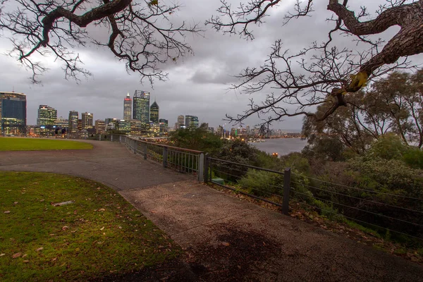 Perth Capital Ciudad Más Grande Del Estado Australiano Australia Occidental — Foto de Stock