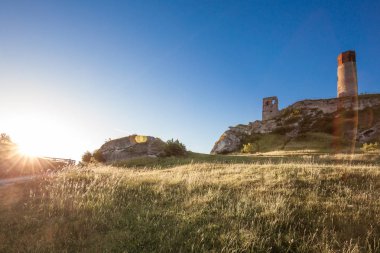 Kale duvar kalıntıları, Olsztyn Castle Jura bölgesi