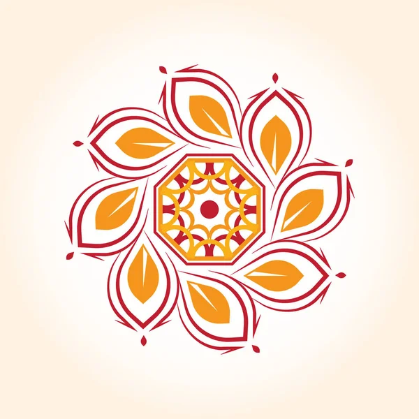 Süs çiçek Mandala çizimi