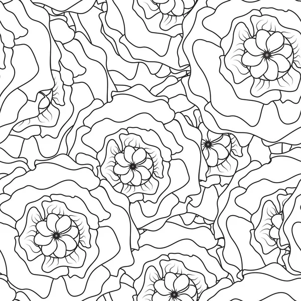 beyaz çizgi çiçek Dikişsiz desen arka plan