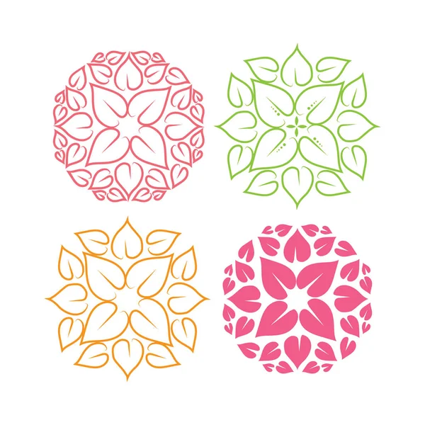 Yuvarlak çiçek süsler ayarla