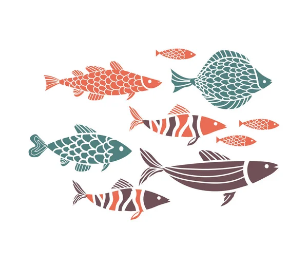 Balık çizim illüstrasyon vektör