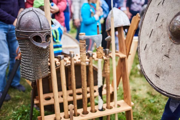 Armadura medieval guerreros bárbaros —  Fotos de Stock