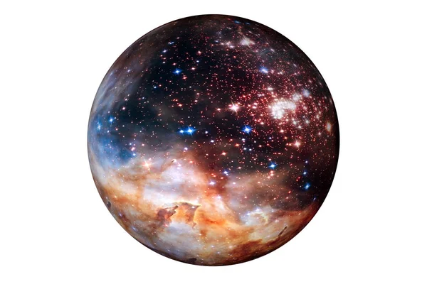 Fantástico planeta estelar, aislado sobre fondo blanco. Elementos de esta imagen fueron proporcionados por ESA-Hubble . —  Fotos de Stock