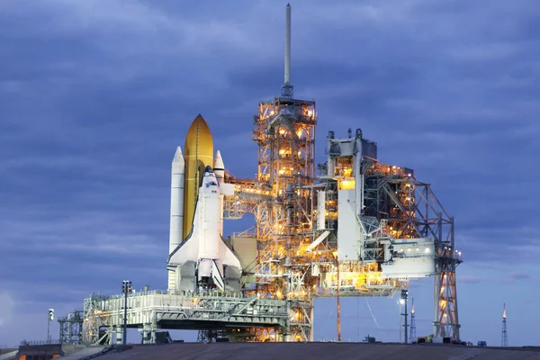 Launch pad of the space shuttle. Elements of this image were furnished by NASA — Stock Photo, Image