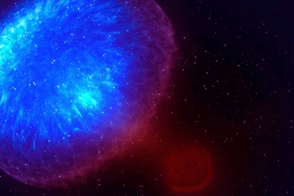 Нейтронна зоря смокче речовину. Елементи цього боввана були зроблені Насою.. — стокове фото