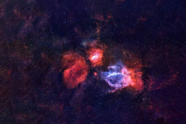Beautiful Space Color Nebula Elements Image Were Furnished Nasa Any — Stock Photo, Image