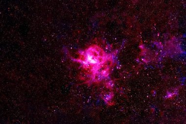 Güzel bir yer, kırmızı nebula. Bu görüntünün elementleri NASA tarafından döşendi. Herhangi bir amaç için.
