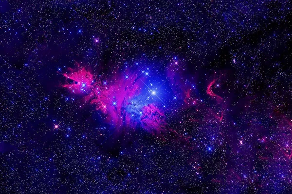 Galaxia Azul Con Estrellas Elementos Esta Imagen Fueron Proporcionados Por — Foto de Stock