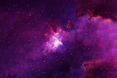 Güzel pembe galaksi. Bu görüntünün elementleri NASA tarafından döşendi. Yüksek kalite fotoğraf