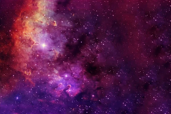 Güzel renkli bir galaksi. Bu görüntünün elementleri NASA tarafından döşendi..