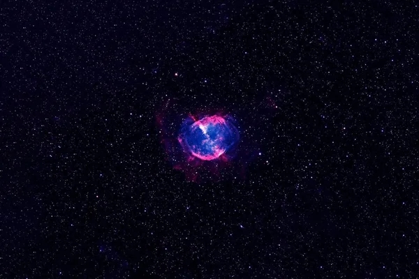Galaxia Spirală Albastră Din Spaţiul Adânc Elemente Ale Acestei Imagini — Fotografie, imagine de stoc