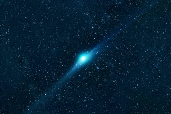 Vacker Blå Galax Rymden Delar Den Här Bilden Tillhandahålls Nasa — Stockfoto