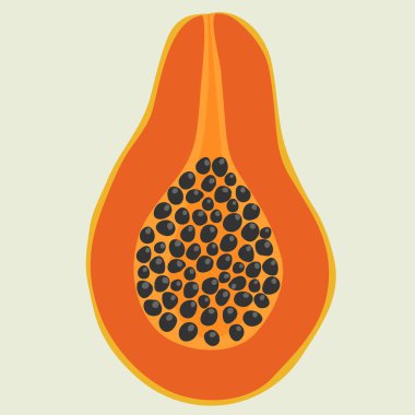 hafif bir arka plan üzerinde çizilmiş papaya el