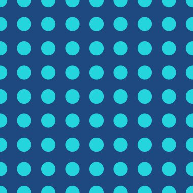 Turkuaz daire mavi arka plan üzerinde oluşan seamless modeli