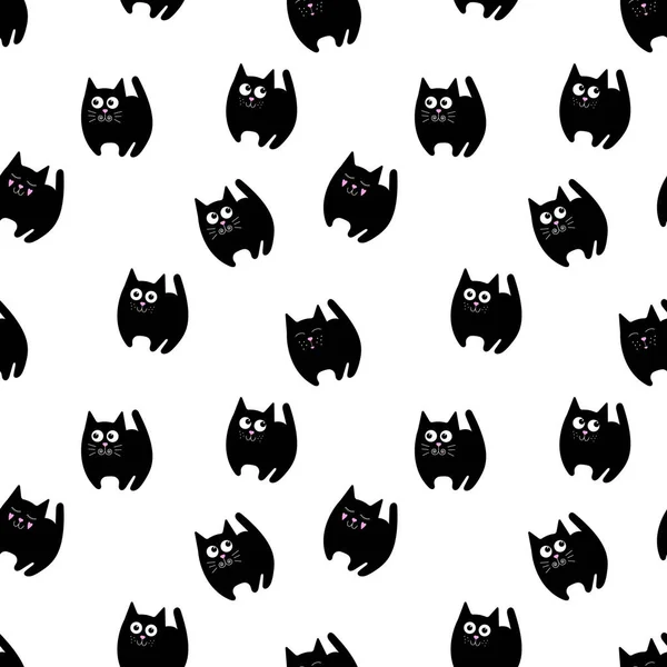 siyah mühürler farklı duygular ile Seamless modeli