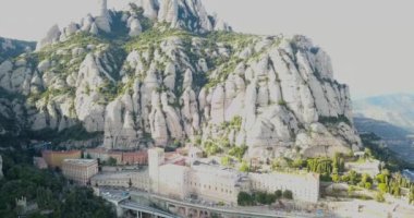 Monserrat dağ manastır, güzel havadan görünümü