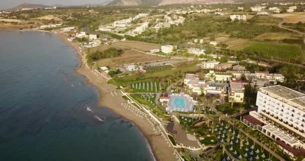 Vue aérienne de la mer en Grèce — Video