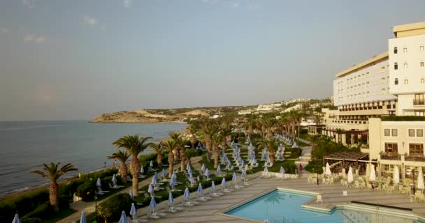 Vue aérienne de la mer en Grèce — Video