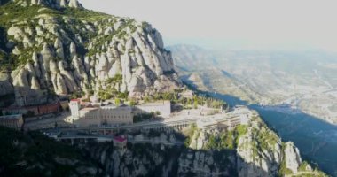 Monserrat dağ manastır, güzel havadan görünümü