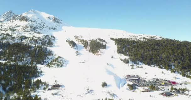 欧洲的滑雪胜地, 雪山 — 图库视频影像