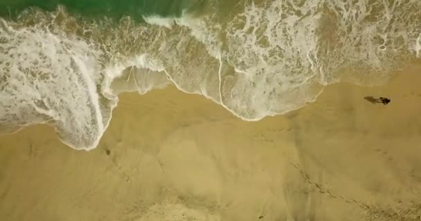 Praia tropical bonita, vista aérea, vídeo 4k, Indonésia — Vídeo de Stock