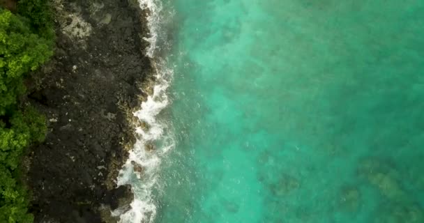 Beautiful tropical beach, aerial view, 4k video, Indonesia — Stock Video