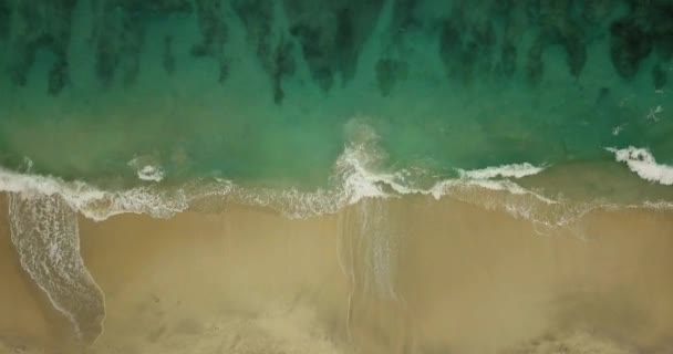Güzel tropikal plaj, havadan görünümü, 4k video, Endonezya — Stok video