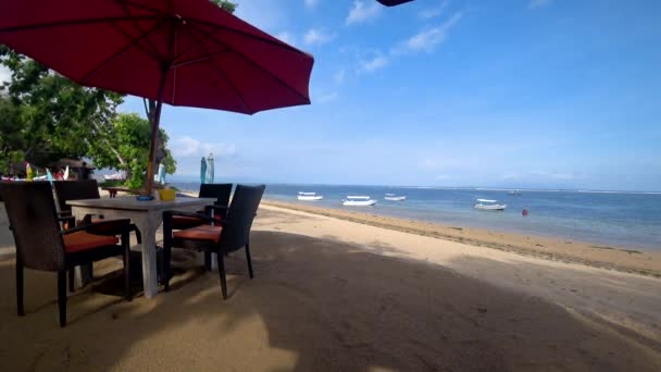 Hermosa vista de la playa tropical, hermoso mar asia — Vídeos de Stock