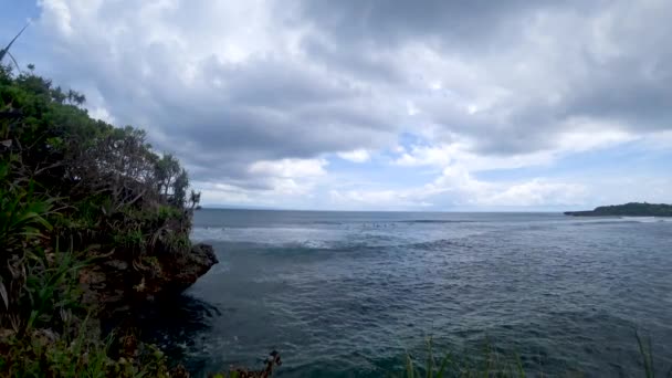 Belle vue sur la plage tropicale, belle Asie de la mer — Video