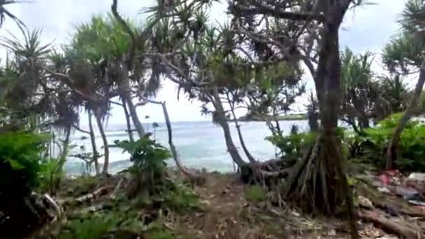 Hermosa vista de la playa tropical, hermoso mar asia — Vídeo de stock