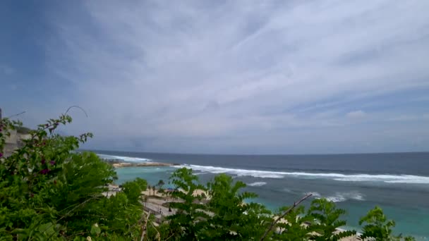 Bela vista da praia tropical, belo mar Ásia — Vídeo de Stock