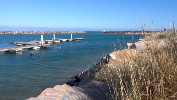 Побережье морского камня, солнечное побережье — стоковое видео
