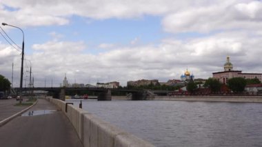 Şehir dolgu güzel görünümü, 4k video