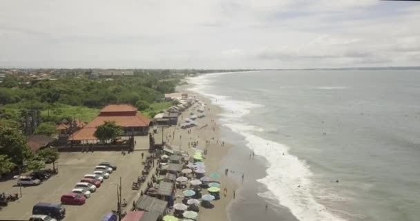 Vista desde la cima de la hermosa costa del Mar Caribe — Vídeos de Stock