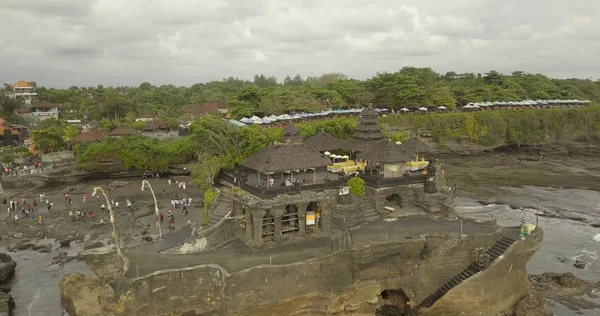 Chrám Tanah Lot-ostrov na Bali, pohled shora — Stock fotografie