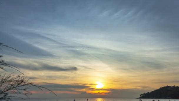 Time Lapse Coucher Soleil Karon Beach Karon Plage Est Une — Video