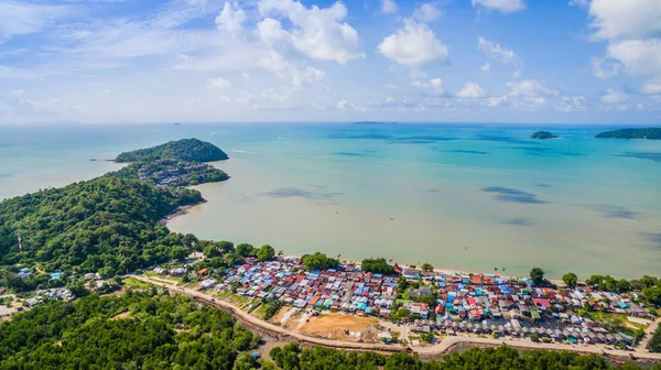 Vista Aérea Sobre Puerto Pesquero Siray Phuket Puerto Pesquero Phuket — Foto de Stock