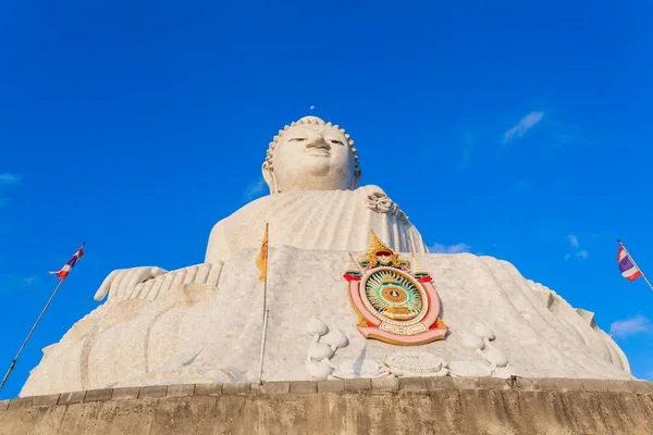 Phuket Big Buddha Blå Himmel Leta Reda Phuket Big Buddha — Stockfoto