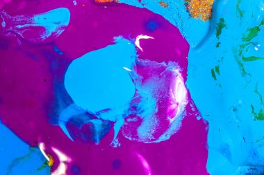 renkli ekran baskı mürekkep bir sanat yapılan yere düştü